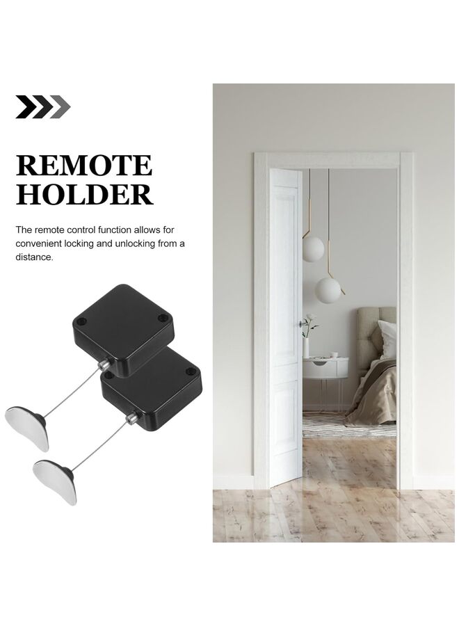 5PCS Retractable Security Cable Lock, Remote Control Guard Against-Lost Rope for TV - Image 5