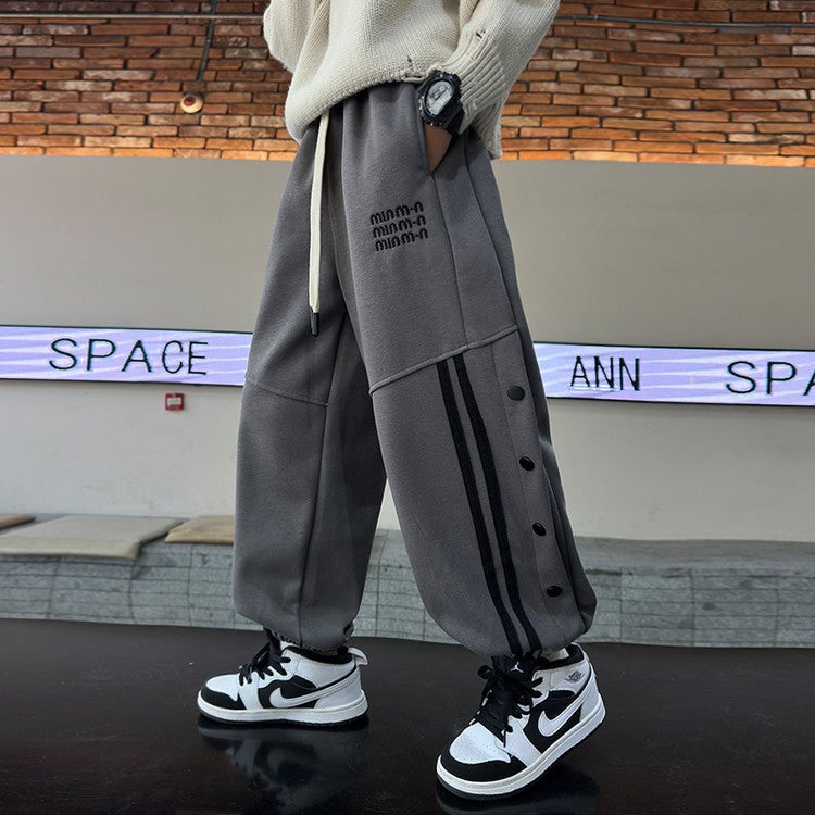 Boys' Casual Pants For Autumn 2025, New Style, Boys' Jogger Pants For Older Children, Autumn Children'S Pants - Image 3