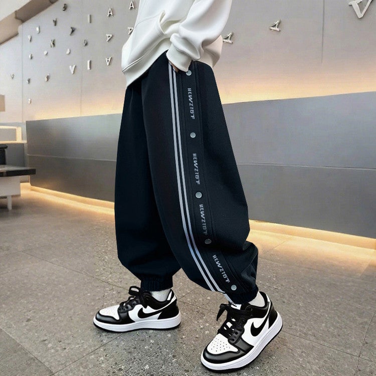 Boys' Casual Pants For Autumn 2025, New Style, Boys' Jogger Pants For Older Children, Autumn Children'S Pants - Image 4
