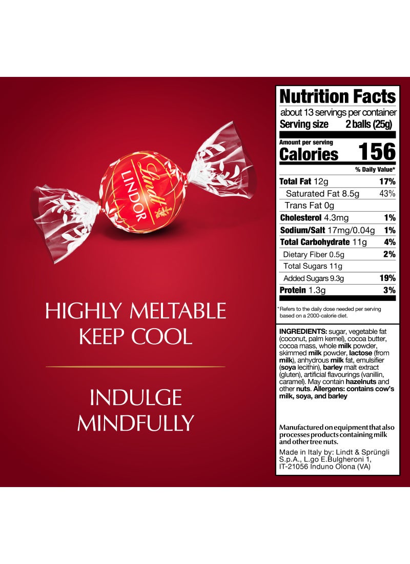 Lindt Milk Lindor Balls 337g - Image 2