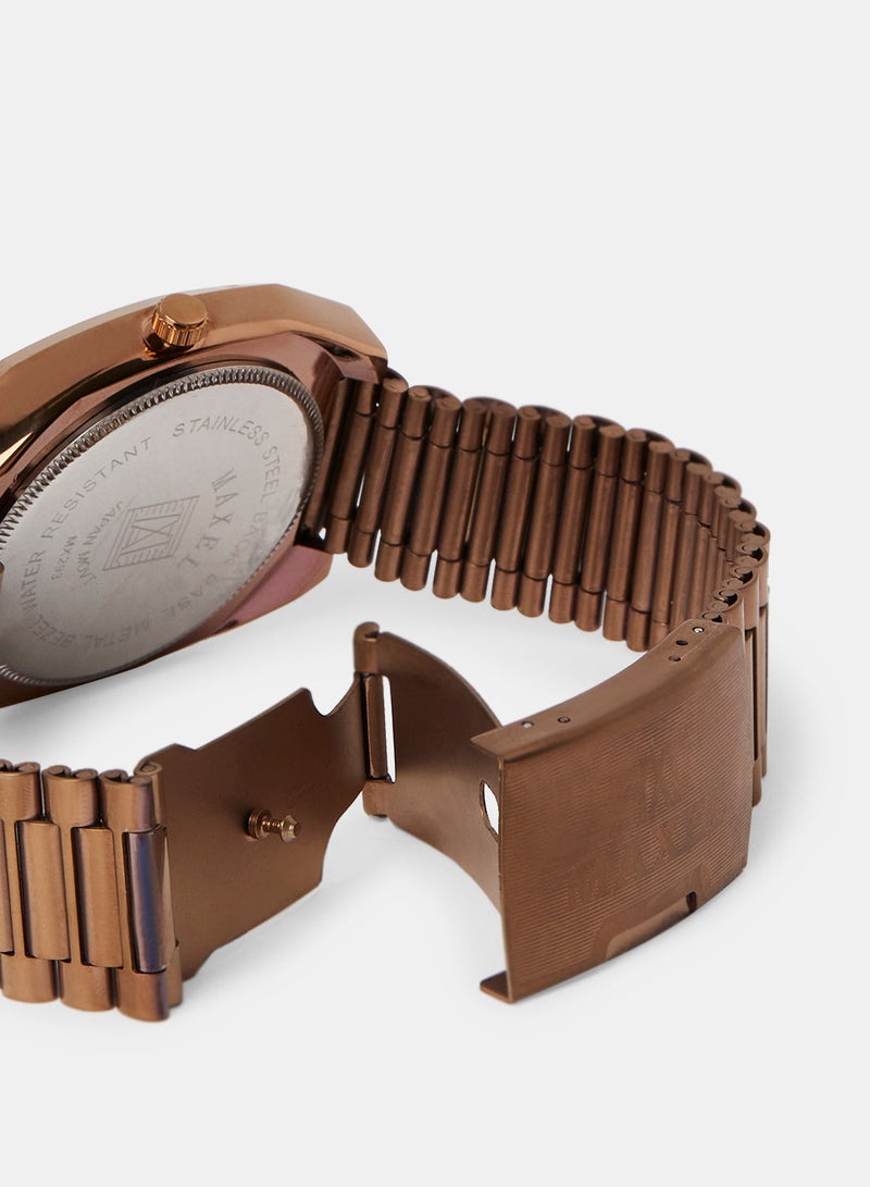 Maxel ساعة يد أنالوج للرجال سنتريكس نيو ديستار MX541 - 38 مم - Image 4