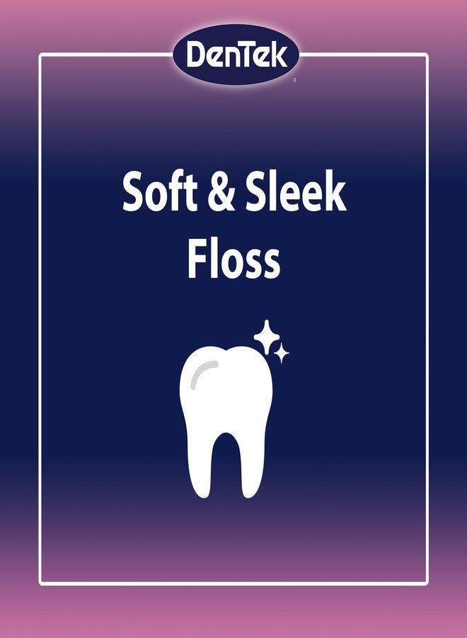 DenTek Comfort Clean Sensitive Gums Floss Picks, Soft & Silky Ribbon, 150 Count, 6 Pack (Blue) - Image 3