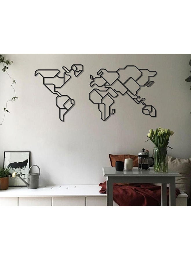 Geometric World Map Wall Decor - Image 4
