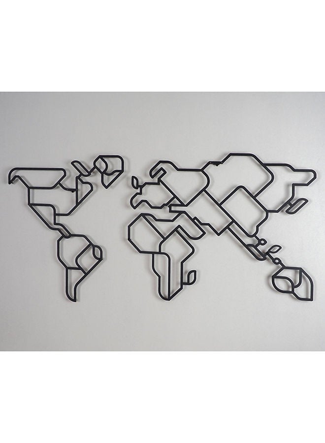 Geometric World Map Wall Decor - Image 2