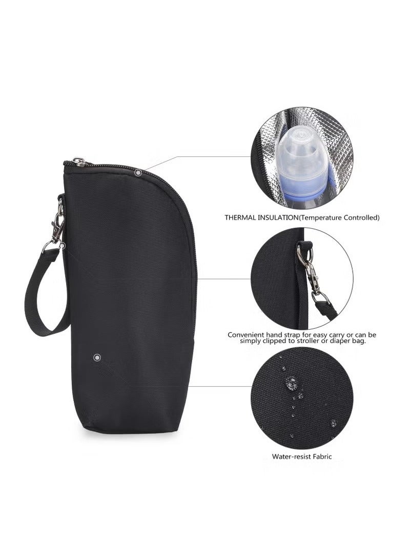 Insulated Baby Bottle Bags, Portable Breastmilk Storage Tote Thermal Feeding Pouch Holder Travel Carrier, Heat Preservation and Cold Preservation - Image 3
