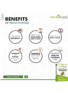 ATTAR AYURVEDA Attar Ayurveda Natural Henna powder for hair Colour and Growth (200 gm)  - Image 4