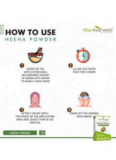 ATTAR AYURVEDA Attar Ayurveda Natural Henna powder for hair Colour and Growth (200 gm)  - Image 5