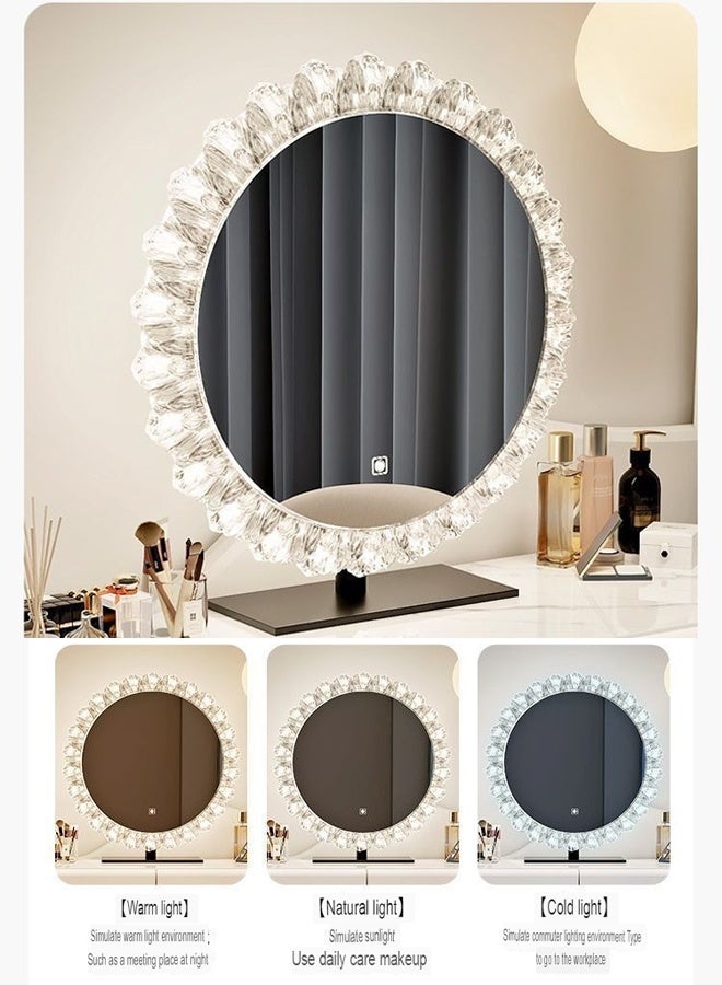 إن كي أكس طاولة تزيين زجاجية بتصميم متكامل: أناقة حديثة للغرف النوم والتصوير الشخصي الذكي - Image 3