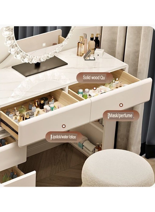 إن كي أكس طاولة تزيين زجاجية بتصميم متكامل: أناقة حديثة للغرف النوم والتصوير الشخصي الذكي - Image 2