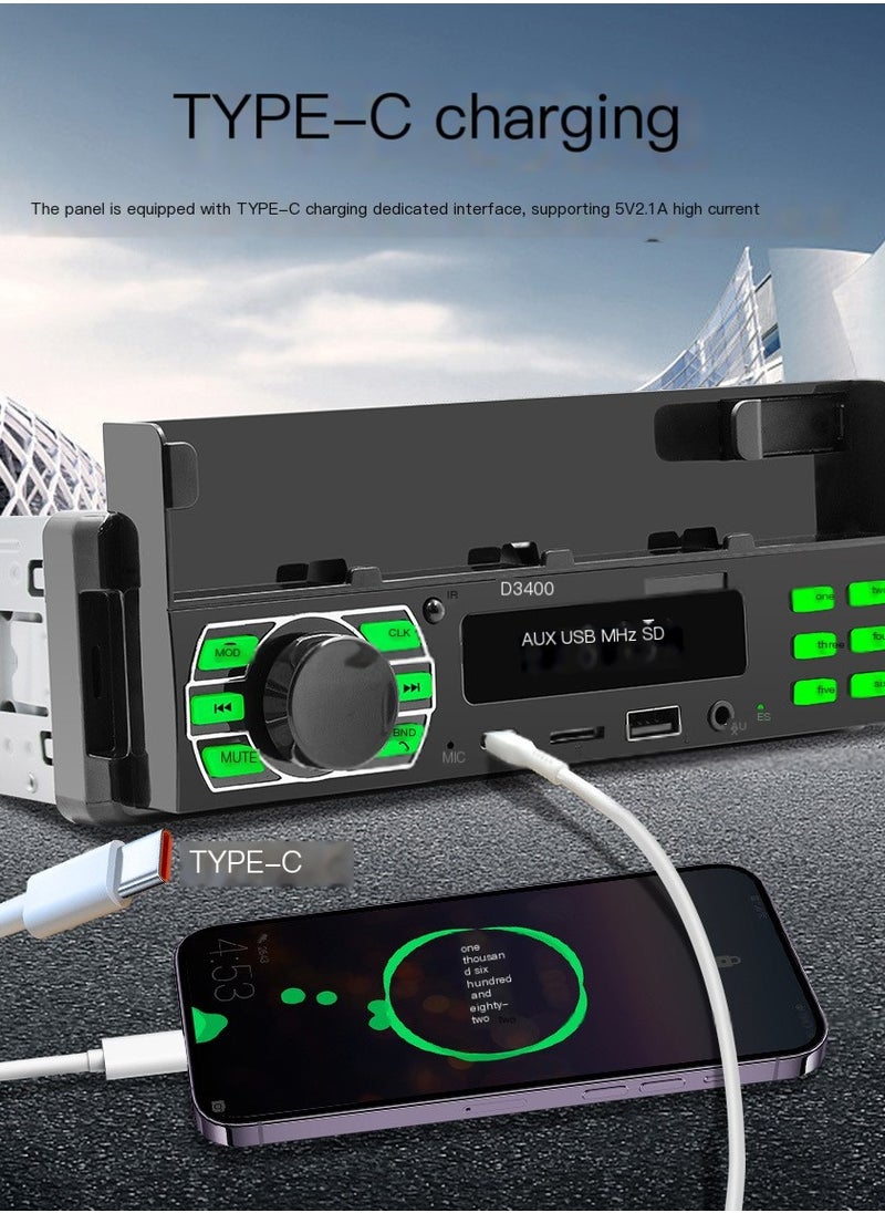 Generic - Car Bluetooth MP3 Player Multifunctional Music Car FM Radio - Image 1