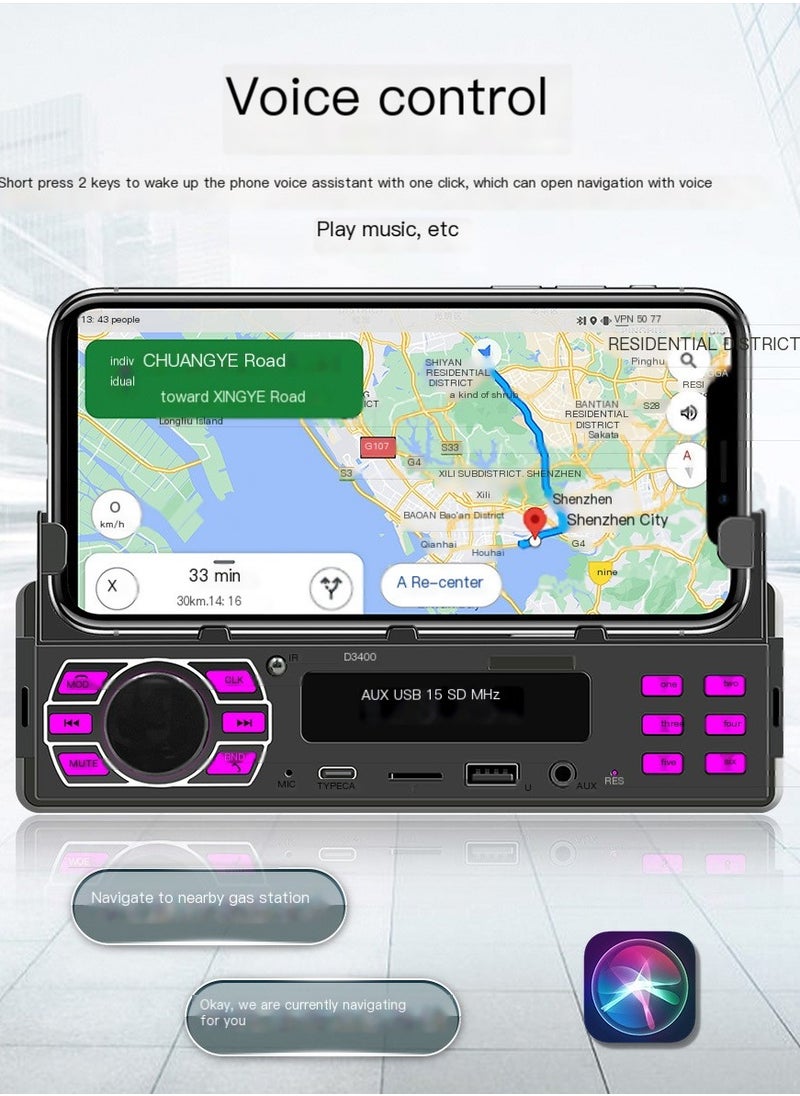 Generic - Car Bluetooth MP3 Player Multifunctional Music Car FM Radio - Image 1