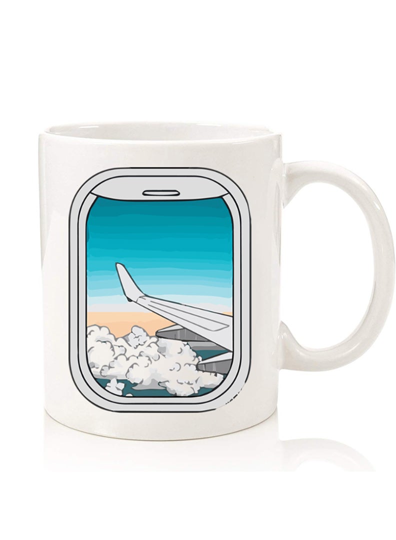 Theodor Premium Quality Two Sided Printed Coffee Mug Tea Cup For Home Office, Kids Men Women Window-01 - Image 1