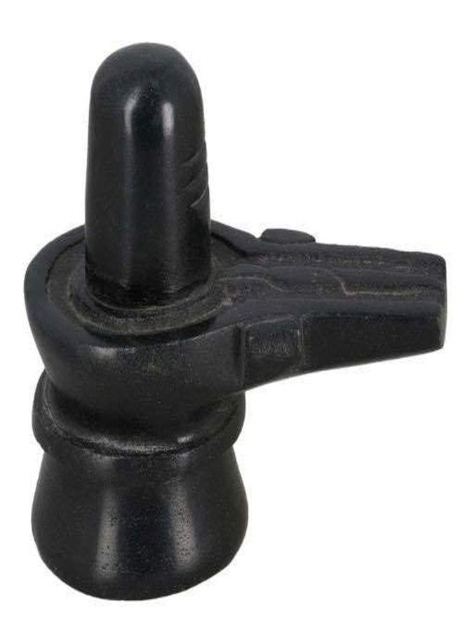 A & S VENTURES A&S Ventures Lord Shiva Shivalingam 4 Inch || Black Stone Shivling Murti for Home Puja - Image 3