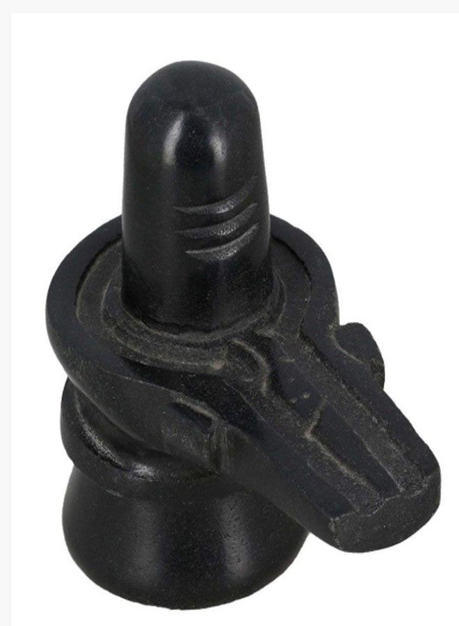 A & S VENTURES A&S Ventures Lord Shiva Shivalingam 4 Inch || Black Stone Shivling Murti for Home Puja - Image 4