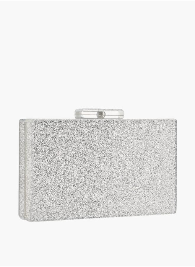 Celeste Women Embellished Clutch with Detachable Chain Strap and Clasp Closure  - Image 3