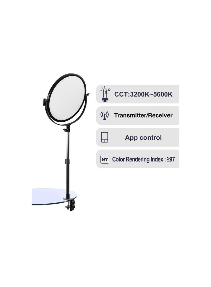 GVM Y60D256 15" Bi-Color LED Video Edge Light – 3200K–5600K, CRI 97+, Dimmable, Professional Studio & Video Lighting Panel - Image 2