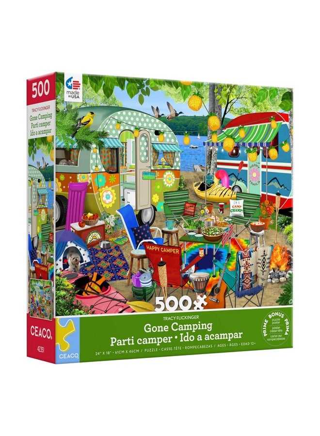 سيكو - تريسي فليكينجر - ذهب للتخييم - أحجية الصور المقطوعة من 500 قطعة - Image 3