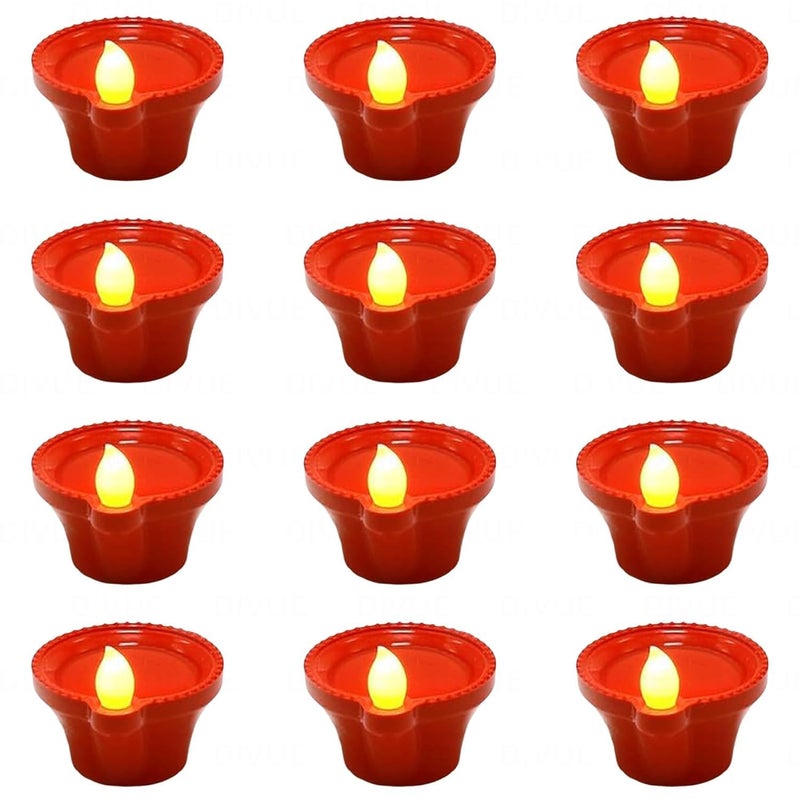 Joyarix Water Sensor Diya for Home Decoration - 12 Pcs Electric Flameless & Smokeless LED Diya Lights, Candle for Home Decor, Diwali Festivals Decoration,Christmas,New Year, Festival (Pack of 12) - Image 5