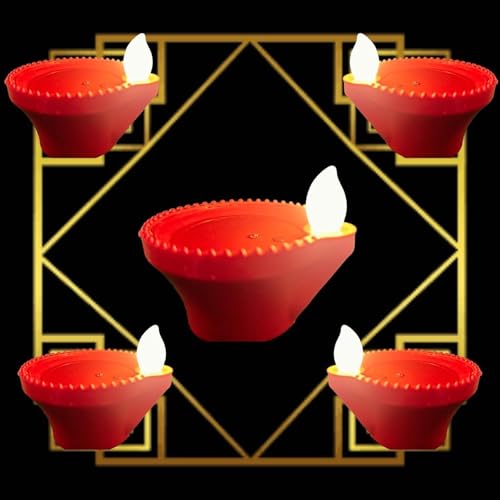 Joyarix Water Sensor Diya for Home Decoration - 12 Pcs Electric Flameless & Smokeless LED Diya Lights, Candle for Home Decor, Diwali Festivals Decoration,Christmas,New Year, Festival (Pack of 12) - Image 4