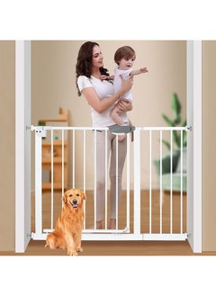 SKY-TOUCH Auto Close Safety Baby Gate With 30 CM Extension Kit Maximum, Suitable For 114 CM (Safety Railing + 30CM Extension Kit)  - Image 1