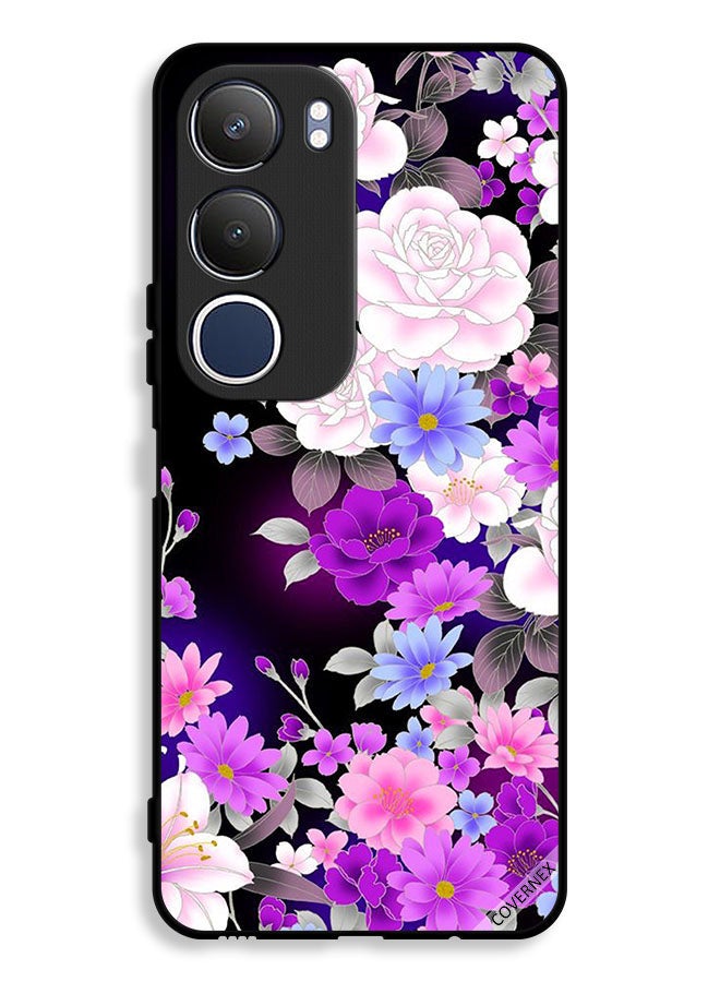 Covernex Vivo Y19s 4G Protective Case Cover Mix Flowers - Image 1