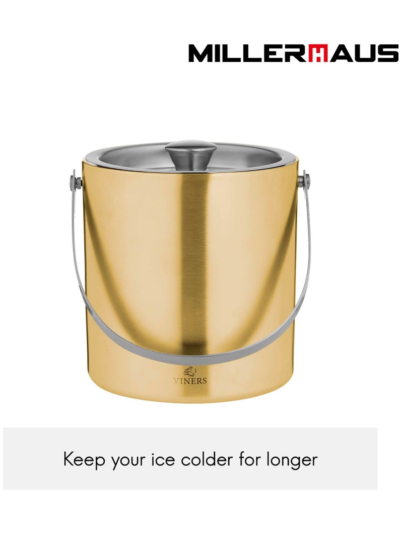 MILLERHAUS - Millerhaus DOUBLE WALL ICE BUCKET WITH COLOR - Bar Accessories ,Stainless Steel - Image 1