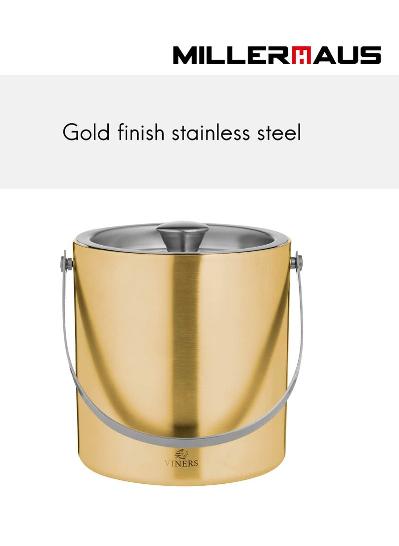 MILLERHAUS - Millerhaus DOUBLE WALL ICE BUCKET WITH COLOR - Bar Accessories ,Stainless Steel - Image 1