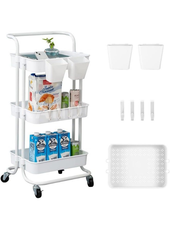 Prince Tier Utility Cart Rolling Storage Shelf - Image 2