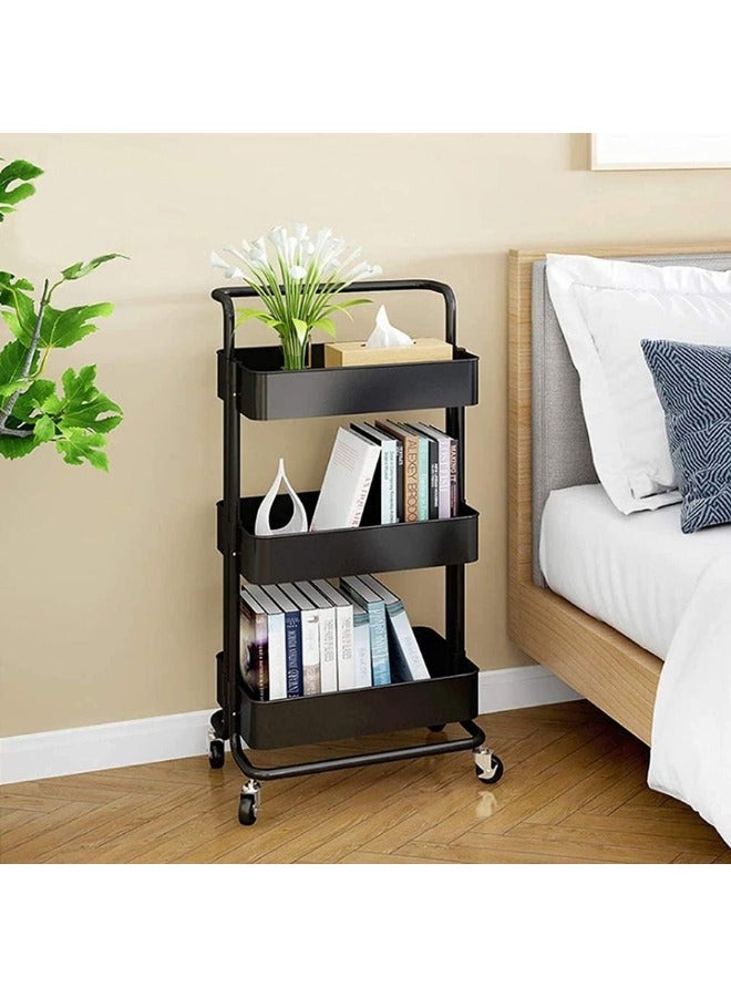 Prince Tier Utility Cart Rolling Storage Shelf - Image 3