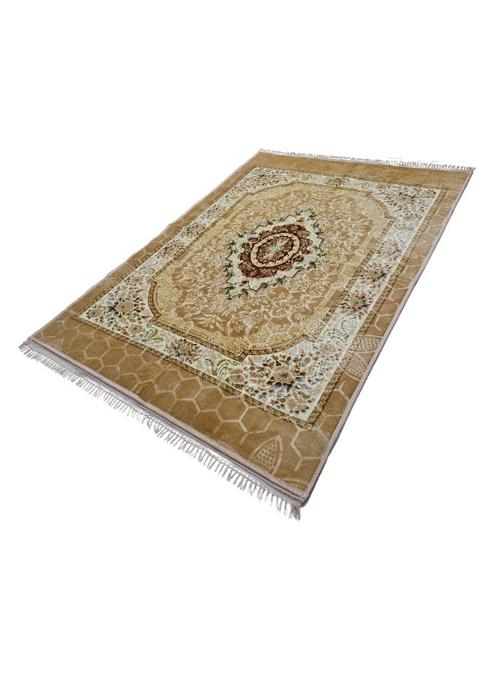 SMART HOME Excellent velvet carpets and rugs, padded and soft to the touch, with beautiful 3D patterns a ground seating mat for trips, camping, hiking, and wilderness, a luxurious rug, size 230X160 cm - Image 2