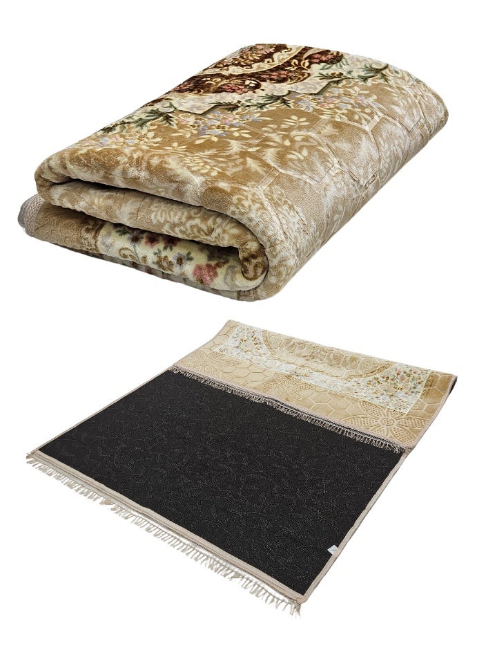 SMART HOME Excellent velvet carpets and rugs, padded and soft to the touch, with beautiful 3D patterns a ground seating mat for trips, camping, hiking, and wilderness, a luxurious rug, size 230X160 cm - Image 3