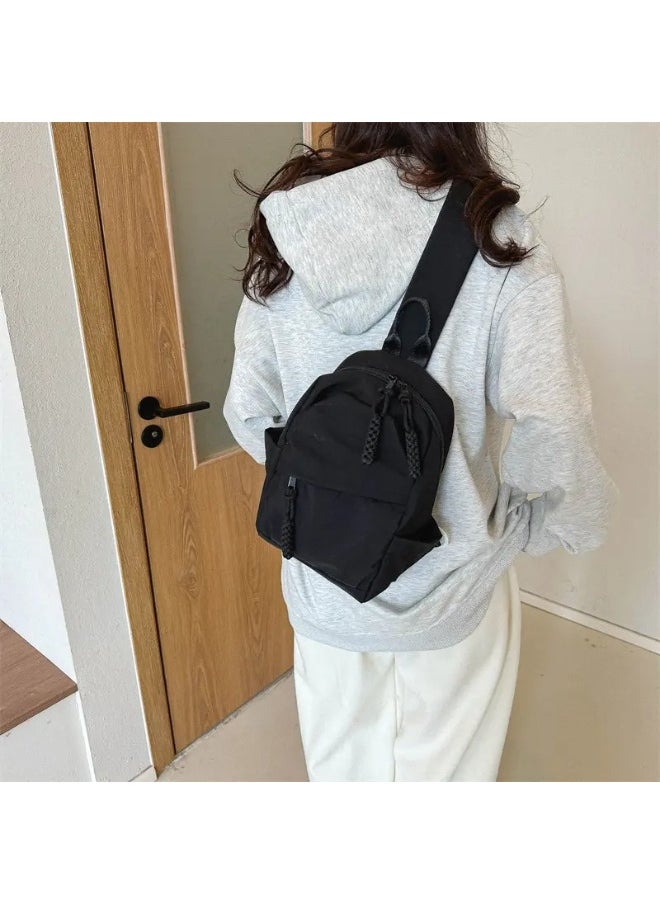 Practical and comfortable black crossbody bag for men and women