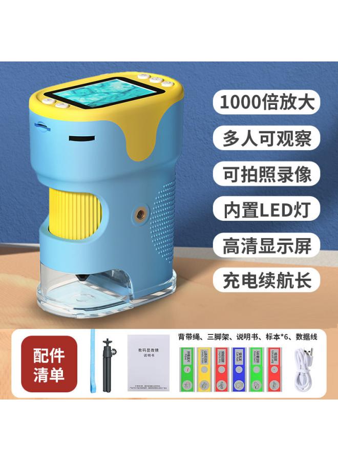 Children's Microscope Scientific Experiment Handheld Dv Telescope Elementary School Students Available Birthday Gift Educational Toys