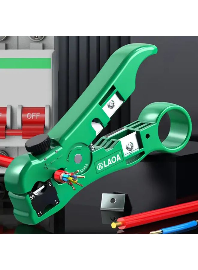 LA192502 Adjustable Network Stripper Pliers Professional Multifunctional Manual Tool SK5 Blade Plastic Material - Image 4