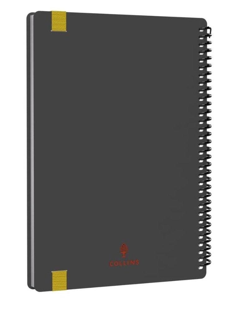 Collins - Collins Delta Academic 2023-24 A5 Week To View Mid Year Diary Planner School College or University Term Journal August 2023 to August 2024 Orange - Image 1