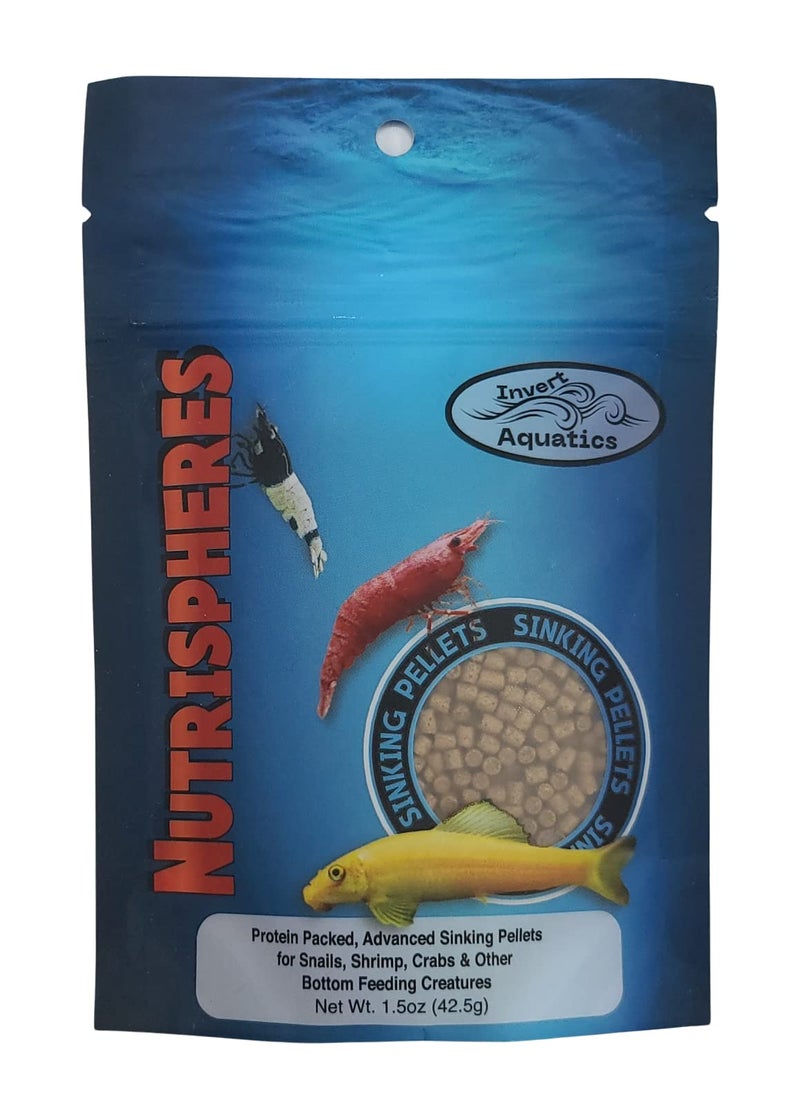 Invert Aquatics NutriSpheres - Sinking Diet for Snails, Shrimp & Bottom Feeding Fish - Image 1