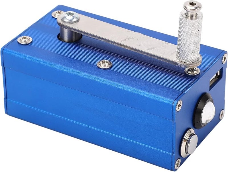 Hand Crank Generator Portable Emergency Charger USB Output Aluminum Alloy Durable Design COB Lamp Included - Image 4