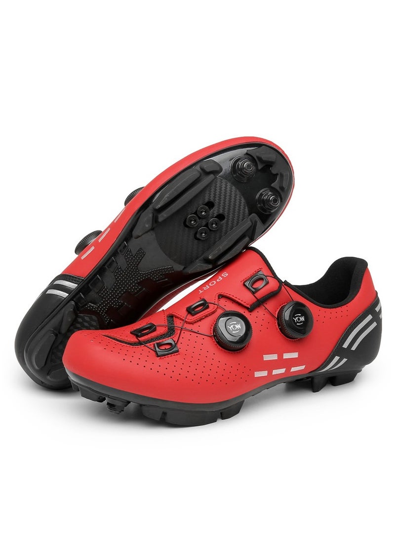 KUYING New Type of Road Lock Cycling Shoes Hard Sole Mountaineering Shoes Racing Sports Shoes 