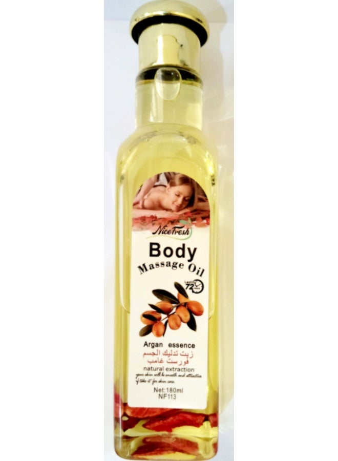 Nice Fresh Body Massage Oil Argan Essence - 180ml - Image 1