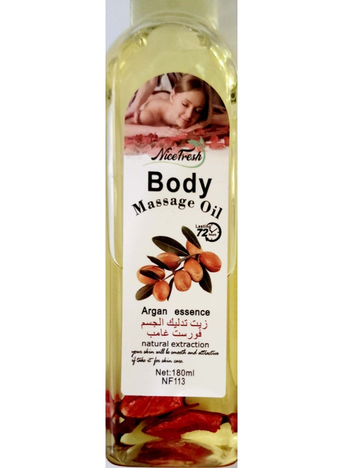 Nice Fresh Body Massage Oil Argan Essence - 180ml - Image 2