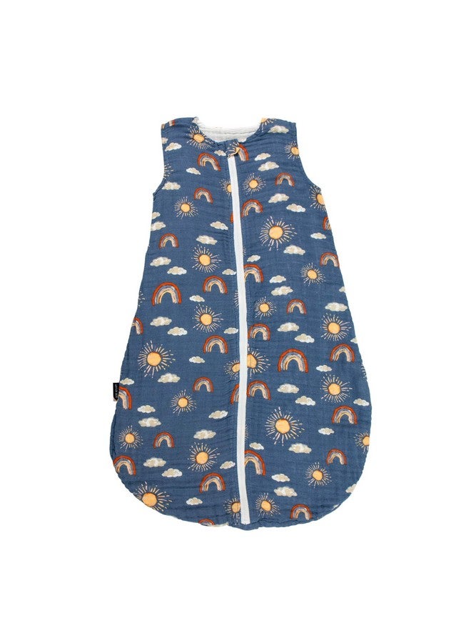 Bebe au Lait Classic Muslin Bedtime Sleeper, 6-12 Months - Hello Sunshine  - Image 1