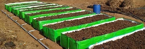 SVE SIDDHI VINAYAK ENTERPRISES SVE SIDDHI VINAYAK ENTERPRISES Best 450 GSM HDPE Organic Vermi Compost Maker Bed 12ft x 4ft x 2ft Green Pack of 1 HDPE Vermicompost BedVermi Bed  - Image 4