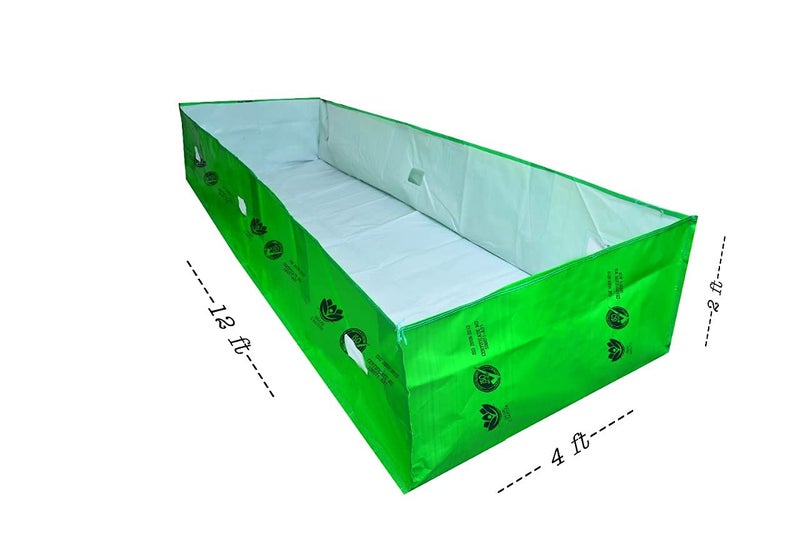 SVE SIDDHI VINAYAK ENTERPRISES SVE SIDDHI VINAYAK ENTERPRISES Best 450 GSM HDPE Organic Vermi Compost Maker Bed 12ft x 4ft x 2ft Green Pack of 1 HDPE Vermicompost BedVermi Bed  - Image 5