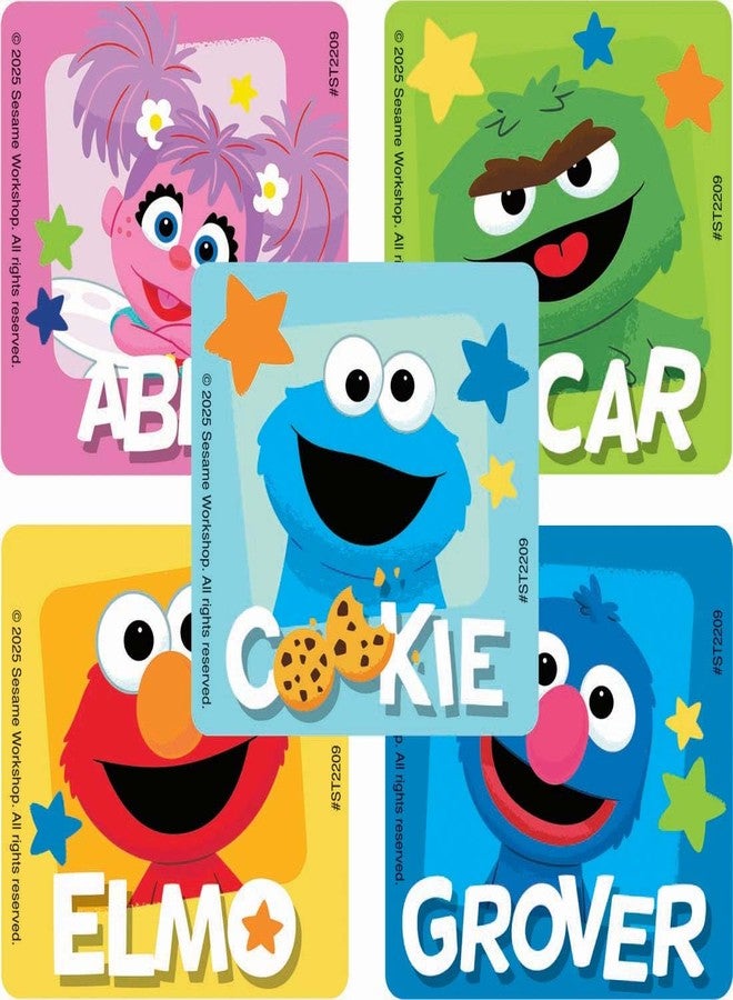 SmileMakers Sesame Street Characters 2.5" Stickers 100 ct - Image 1