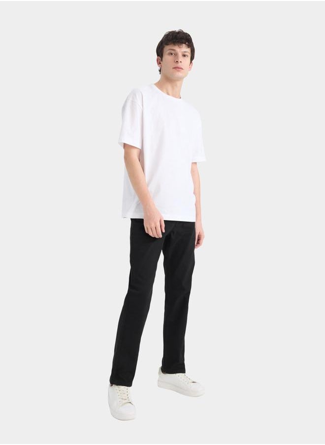 DeFacto DeFacto Men's Dark Wash Black Plain Jeans  - Image 5