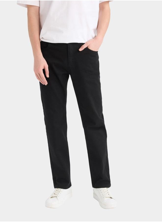 DeFacto DeFacto Men's Dark Wash Black Plain Jeans  - Image 1