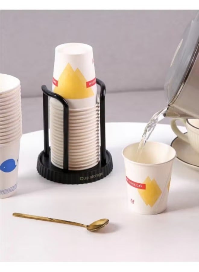 Generic Paper Cup Holder Household Disposable Cup Storage Rack Multi-functional Desktop Coffee Milk Tea Cup Storage Rack Cup Taker  - Image 2