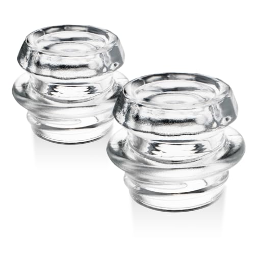 Pulems Coffee Percolator Glass Top Replacement for Coletti, Coleman, Gsi, Eurolux, Stansport, Texsport Percolators, Percolator Coffee Filters Replacemnt Transparent Glass Top, Coffee Filter Knob, 2 Pcs - Image 1