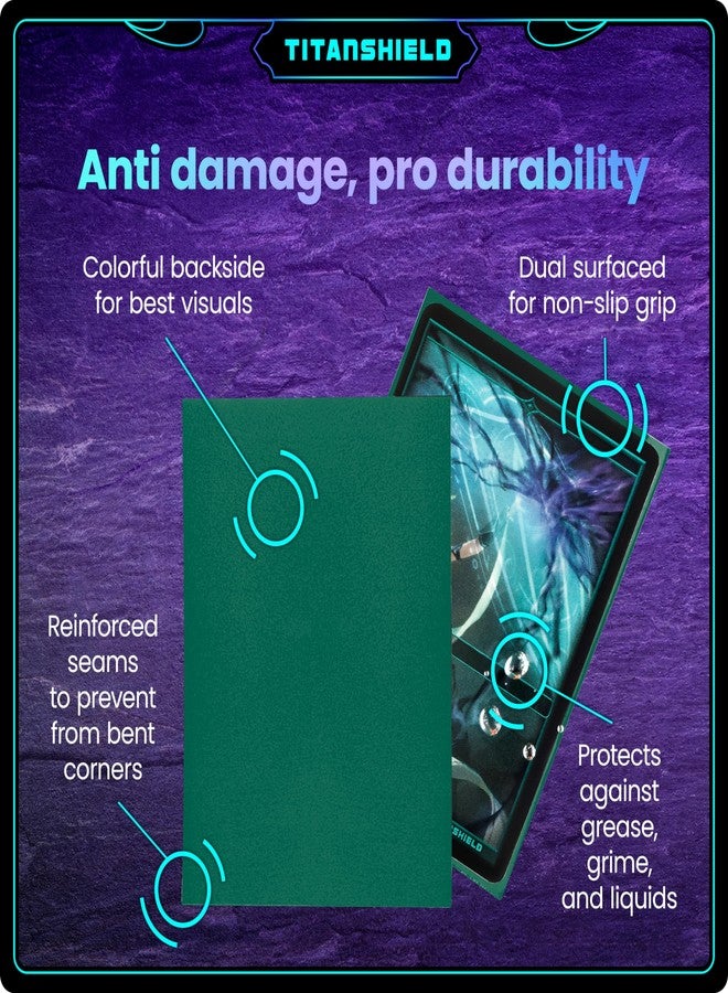 TitanShield Premium Card Sleeves | Compatible with Pokemon, One Piece, Lorcana, Flesh & Blood, & Magic The Gathering MTG | (150 Sleeves - Standard) (1, Green, Standard | 66x91mm) - Image 4
