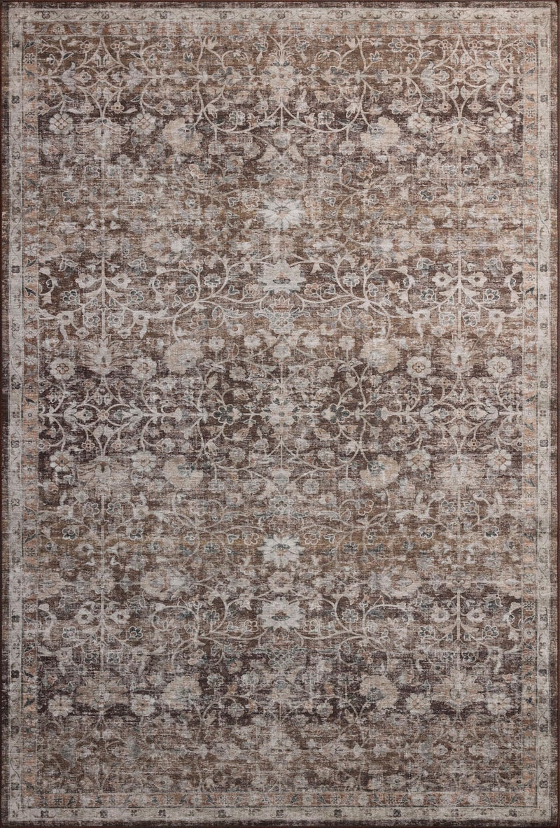 Loloi مجموعة لولو آميبر لويس جوزي JOS-02 الأرضي/الطبيعي 2'-6" x 7'-6"، ارتفاع كومة .13"، تصميم منخفض، قابل للغسل في الآلة، سجادة عداء - Image 4